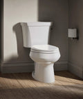 Wellworth 1.6 GPF Toilet Tank Rough In High Performance Flush Sleek Curved Design Coordinates With Your Bowl in bathroom setting