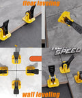Tile Leveling System Kit With 1/8 Inch Spacers, Reusable 50 Pcs Leveler Tools for Wall and Floor Installation, Close-up View