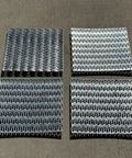 Heavy Duty Eight By Eight Inch Steel Mending Plates For Solid Wood Repair arranged on flat surface, showcasing hot dipped galvanized finish.
