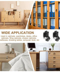 Lock Up Your Stash With This Heavy Duty Alloy Steel Drawer Lock 2 Pack Featuring Keyed Different Cylinders Built Tough For Quick Cabinet Security Install Black in various cabinet applications.