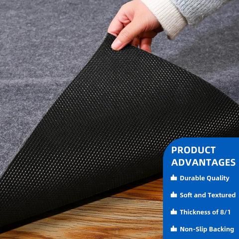 Close-up of Triple Layer Garage Floor Mat With Waterproof Barrier And Non Slip Backing Heavy Duty Reusable Absorbent Surface For Oil Spills