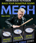 Man playing 700 Professional Electric Drum Set With Realistic Mesh Pads And 10 Inch Dual Zone Snare 30 Kits And 600 Plus Sounds