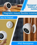 4MP 2K Outdoor Indoor Wired Security Camera with IP65 Weatherproof, Starlight Sensor and Color Night Vision in use