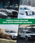 Cars demonstrating durability in bad weather with SciToo harmonic balancer