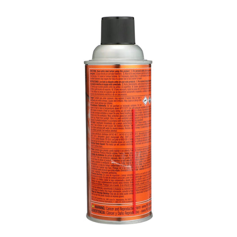 Side view of CRC Knock’er Loose penetrating solvent spray can, 13 oz, orange label