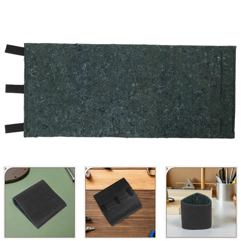 Self Adhesive Soundproof Foam Board For Outdoor Air Conditioner Units 11X25 Inch dark green acoustic sponge panel with straps