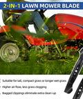 Mower Blade Replacement For Cub Cadet Enduro XT1 46 XT2 46 ZT1 46 46 Inch Deck Lawn Tractor With 6 Point Star Design Easy Install
