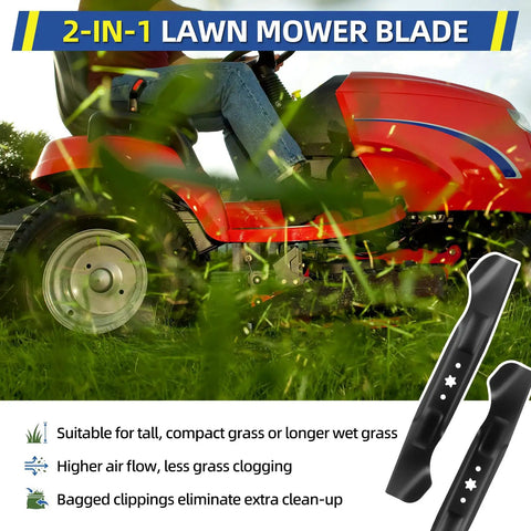 Mower Blade Replacement For Cub Cadet Enduro XT1 46 XT2 46 ZT1 46 46 Inch Deck Lawn Tractor With 6 Point Star Design Easy Install