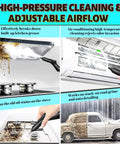 High-pressure steam cleaner effectively removes grease from stoves, cleans air conditioners, and details cars with powerful steam.