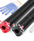 Pair Of 2 Inch Garage Door Torsion Springs 0.234 Inch Wire Size 29 Inch Long With Winding Bars Left And Right