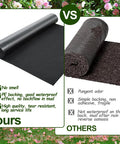 Comparison of 2 Pack Recycled Felt Mulch Mat Roll for Landscaping 8.2 Ft by 2 Ft vs other mulch mat, showcasing quality and features.
