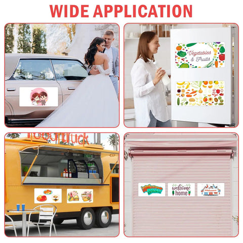 Two Pack Blank Vehicle Magnets 24 By 12 Inches With Rounded Corners Great For Car Ads And Fleet Branding On Cars Trucks And Buses