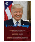 Five Poster Set Of American Presidents For Classrooms Featuring Biden Trump Obama Bush Clinton, Each 12 By 18 Inches, Satin Finish, Classroom Decor For K-12, Teacher Friendly Learning Materials Made In USA - Donald Trump Portrait