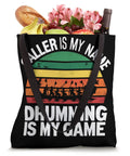 Dragon Boat Paddler Tote Bag for Dragonboating Gear and Race Day Essentials, black canvas tote with colorful design.