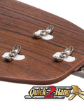 Close-up of Glen Alden 52 Inch Classic Dope Flush Mount Indoor LED Ceiling Fan blade with Quick 2 Hang feature