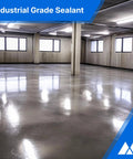 Pro Level Concrete And Paver Sealer Five Gallon Semi Gloss Wet Look Finish Penetrating Formula on polished industrial floor.