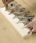 No Sweat Equidistant Measuring Tool For Dialing In Evenly Spaced Marks Smooth Sliding Measure 3.3 To 28 Inches in use marking wood.