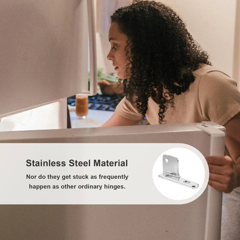 Replaceable Stainless Steel Refrigerator Freezer Door Hinge For Four To Six Door Freezers With 35mm Shaft Length in use