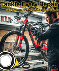 Bike mechanic using Universal Bike Brake Cable Kit 44 Piece With Housing Shifter Cables Ferrules O Rings And End Caps