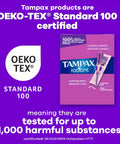 Radiant Tampons For Women Multipack With LeakGuard Braid, Unscented, 112 Count, CleanSeal Wrapper, OEKO-TEX Certified