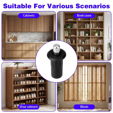 Cabinets, bookcases, shoe cabinets, and blinds with 20 Pcs Cabinet Door Repair Pins With Springs Loaded Latch Pins For Damper Replacement