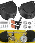 John Deere D Series Heavy Duty Shield And Brake Pad Kit With Screws For D100 To D130 Tractors shown with components and installation.
