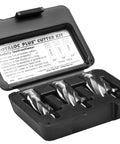 Ultra Low Profile Right Angle Magnetic Drill Fabricator Kit 25 Lbs Lightweight includes Rotaloc Plus Cutter Kit in protective case.