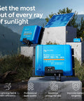 Power Up Your Solar Setup With A 150V 70A MPPT MC4 Compatible Solar Charge Controller For 12 To 48V Systems in outdoor setup