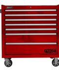 Front view of Pro II Drawer Top Chest With 24.5 Inch Depth, Heavy Duty Tool Organizer, 100Lb Ball Bearing Drawer Slides, Lift Latch Closure