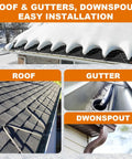 Roof Heat Cable For Snow And Ice Dam Prevention Self Regulating Heating Cable For Roof And Gutters system shown on roof and gutters