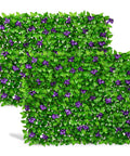 Expandable Faux Ivy Fence Screen 2 Pack for Balcony Patio Privacy Backdrop Garden Backyard Decor 16 By 45 Inches Closed Expands to 92 Inches Wide FSC Certified Willow Frame With Realistic Ivy Leaves Easy To Clean Maintenance Free