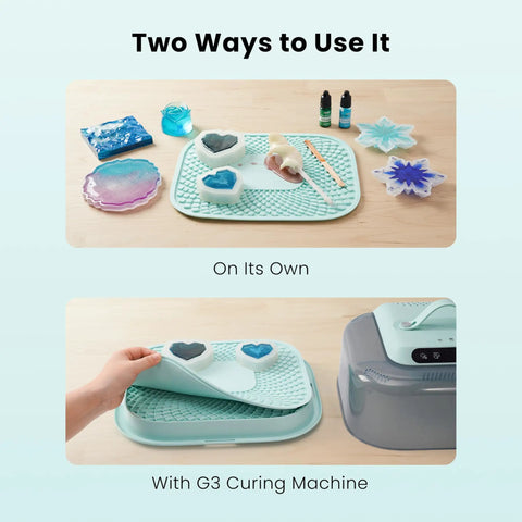 Heavy Duty Silicone Mats For Resin Curing Machines And Epoxy Art Projects 11 By 9 Inch Non Stick Flexible Surface Perfect For Jewelry Making And Mold Casting A Total Game Changer