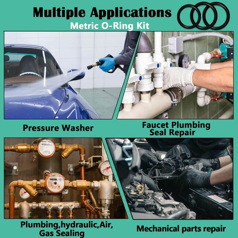 1020 Piece O Ring Kit With 20 Sizes Nitrile Rubber O Rings 1mm To 25mm Inner Diameter For Car Auto Vehicle Repair Faucet Plumbing