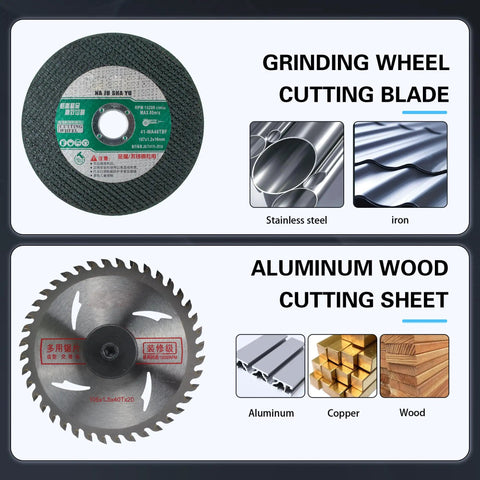 Grinding wheel and saw blade for 5 Inch Mini Table Saw For Crafts Portable Multipurpose Cutting Machine 110 220V 0 To 45 Degree Adjustable
