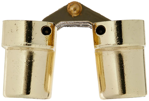 Close-up of Invisible Mortise Hinge For Wood Or Metal Doors With 180 Degree Opening Non Removable Rivet Pin Nylon Link Smooth Action Fits 1 1 8 To 1 3 8 Inch Thick Doors Zinc Body With Bright Brass Exterior Finish SOSS 212.