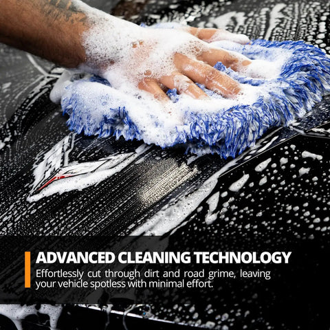 High Foam Vehicle Shampoo With Maximum Suds PH Neutral Car Wash Soap For Ceramic Coatings Citrus Scent Ceramic Safe No Brainer Rapid Rinse Formula For Foam Cannon Or Two Bucket Wash 32 Oz Bottle on foam wash mitt