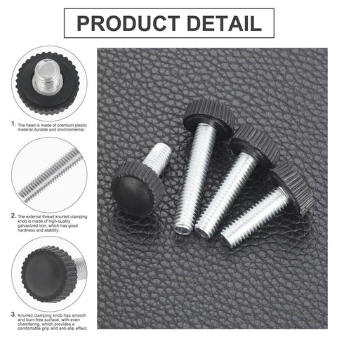 195 Piece Knurled Thumb Screw Kit With 12 Sizes M4 M5 M6 In 12, 16, 20, 25mm Lengths, Pro Grade Knob Mounting Bolts For Stands