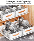 Top Shelf Pull Out Cabinet Organizer With Adhesive Nano Film Hella Sturdy Slide Out Pantry Shelves And Sliding Mesh Basket With Handle For Kitchen Bathroom And Home 11 Point 8 By 15 Point 7 By 6 Point 2 Inches White storing dumbbells in sliding wire baskets.