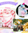 Transparent Balloon Arch Clips Kit For DIY Garlands And Arches Includes 20 Clips And 100 Long Balloons on heart backdrop