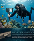 Diver using 5th Generation Diving Phone Case For iPhone 17 16 15 14 Pro Max And Galaxy S25 S24 S23 Ultra Waterproof Underwater Housing With 6.9 Inch Universal Fit Top Pick For Scuba Snorkeling Gray
