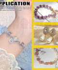 Application of Massive 2100 Piece Bead Caps Kit With 12 Styles In Gold Silver Bronze Hollow Flower End Caps For Jewelry Making