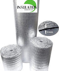Reflective Insulation Roll With 3mm Foam Core And Dual Aluminum Foil Radiant Barrier For Indoor Outdoor Use 16x50 Feet