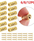 Dope 8mm Barrel Hinges Hidden Brass For Jewelry Boxes Cabinets And Doors With 180 Degree Opening Pack Of 12 Concealed Hinges Polished Gold
