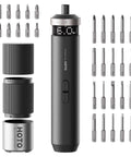 Electric Screwdriver Workhorse With Smart Display, Six Torque Settings From 0.5 To 6 Nm, Quarter Inch Hex, Thirty Bit Set visible