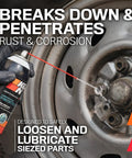 Hand spraying Penetrating Oil For Rust And Moisture Removal Lubricates Stubborn Fasteners And Hinges No Drip Foaming Action That Creeps Into Tight Corners Hardcore Temperature Tolerance 9 Ounce Aerosol Spray Model 99 2010 on car wheel lug nut