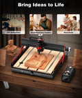 Beefy Desktop CNC Router For Engraving And Laser Cutting All In One 600x500mm Working Area 3 Axis Machine With 500W Spindle