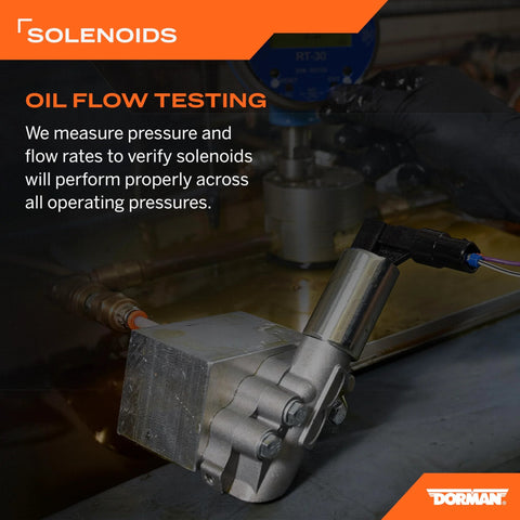 Engine Variable Valve Timing Solenoid Direct Fit Plug And Play For Select Nissan Models during oil flow testing