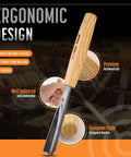 Pro Level Wood Carving Chisel Set Seven Piece Gouges With Cr-V 60 Steel Freakin Sharp Blades with ergonomic hardwood ash handle.