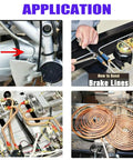 Pro Grade One Quarter Inch Copper Coated Brake Line Kit With Twenty Five Feet Of Flexible Tubing And Sixteen Inverted Flare Fittings
