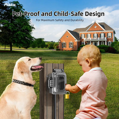 Top Shelf 15 Amp Outdoor GFCI Outlet Self Test Tamper Resistant GFI Black 2 Pack, child-safe and pet-proof design with padlock.